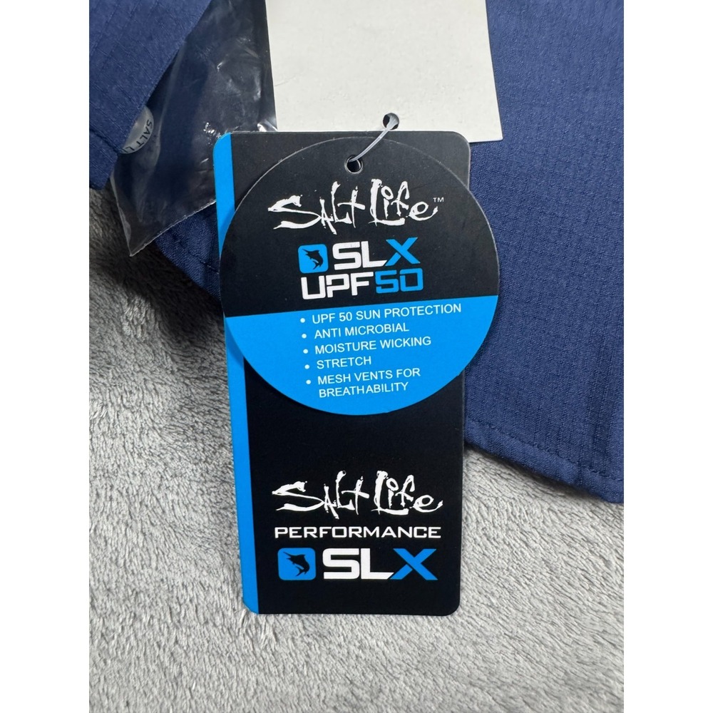 Salt Life SLX Performance Fishing And Boating Button Down Shirt Vented Men Small - Picture 15 of 16